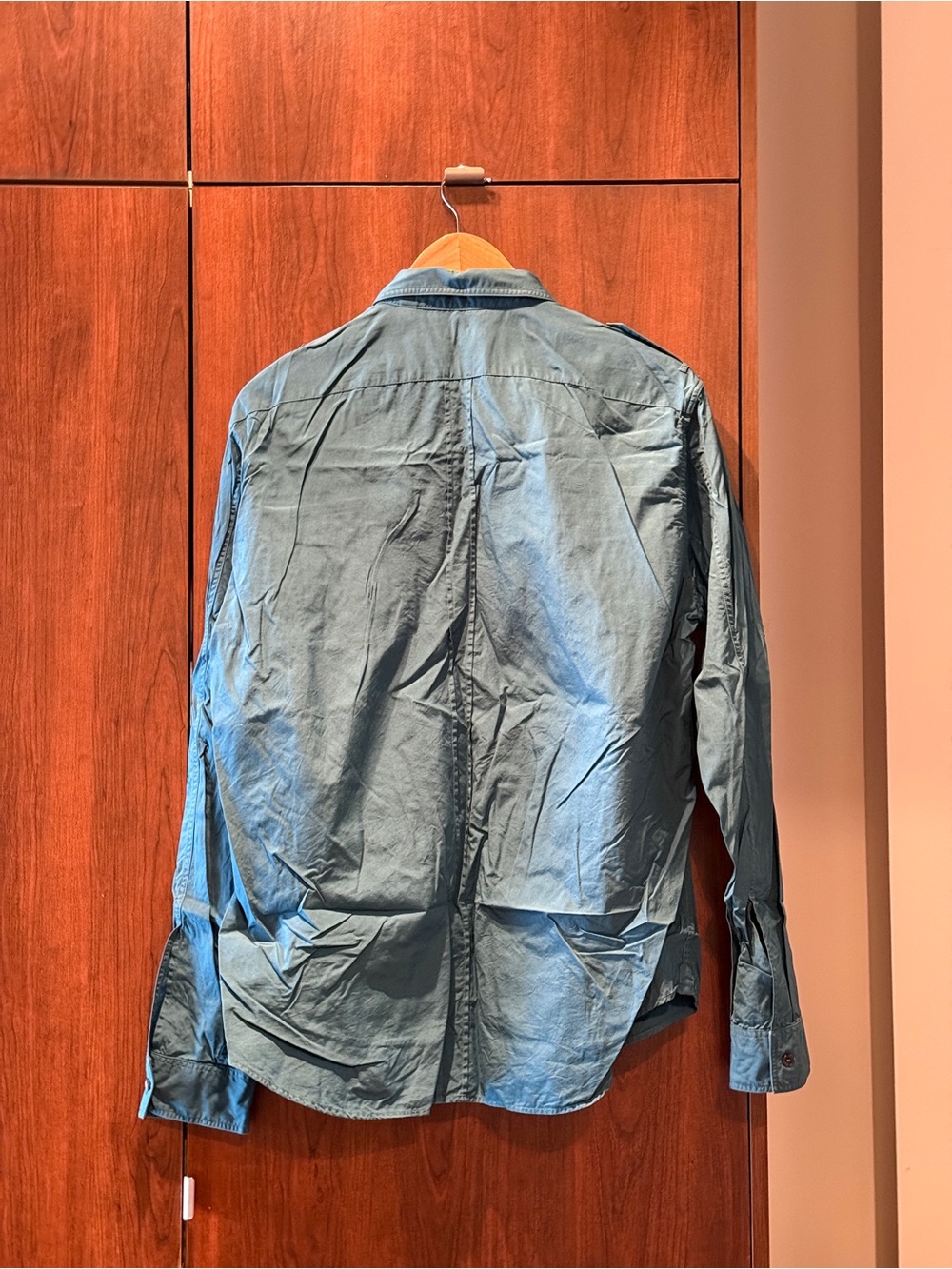 Burberry Brit Teal Button-Down Shirt - Picture 8 of 9